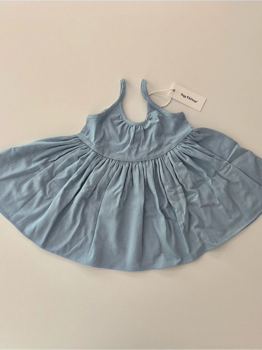 Light denim birdie tunic